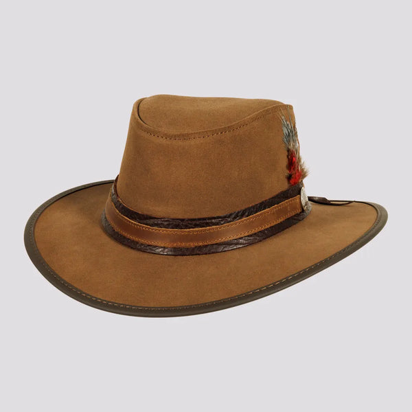 Bogart-Mocha-Suede-Leather-Hat-American-Hat-Makers-Front-Side.jpg