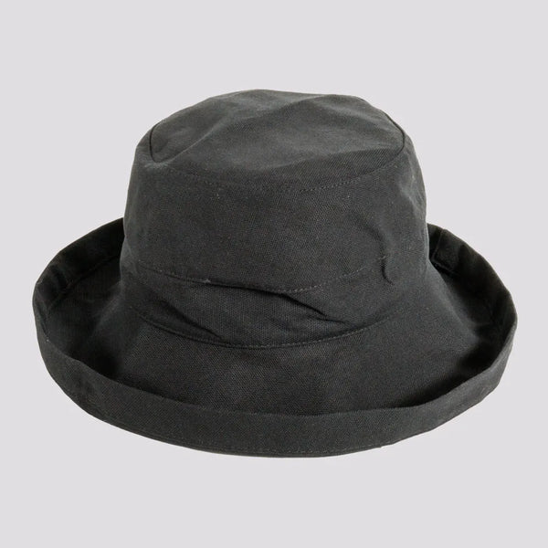 Sausalito-Black-Fabric-Sun-Hat-American-Hat-Makers-Front-Side.jpg