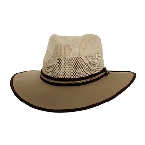 Sienna | Mens Wide Brim Vented Canvas Sun Hat