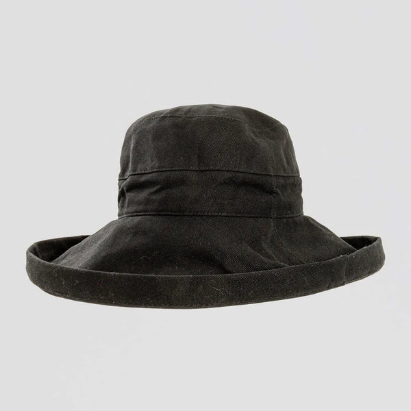 Sunny-Black-Fabric-Sun-Hat-SS-American-Hat-Makers-Front.jpg